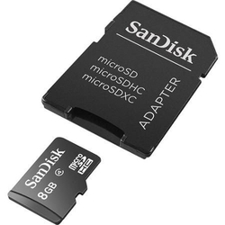 SanDisk 8GB microSD Hafıza Kartı - Adaptörlü - Thumbnail