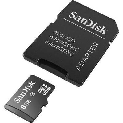 SanDisk 8GB microSD Hafıza Kartı - Adaptörlü