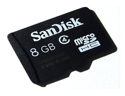 SanDisk 8GB microSD Hafıza Kartı - Adaptörlü - Thumbnail