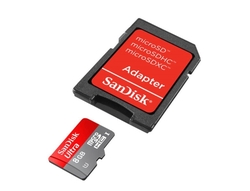 SanDisk 8GB microSD Hafıza Kartı Class10 Kart - Adaptörlü - Thumbnail