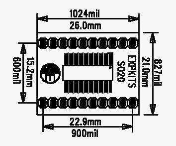 SOSS20 SMD Dip Dönüştürücü