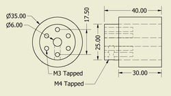 Sumo Robot Tekerleği 35x40mm ( 2 Adet ) - Thumbnail