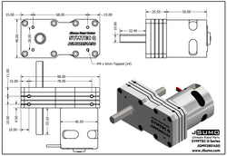 Symtec Q Redüktörlü Motor(12V 1450 RPM 9.28:1 44 Kg/cm) - Thumbnail