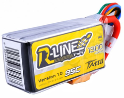  - Tattu 1300mAh 14.8V 95C 4S1P R-Line LiPo Batarya