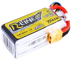 Tattu 1300mAh 14.8V 95C 4S1P R-Line LiPo Batarya - Thumbnail