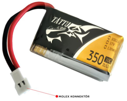  - Tattu 350mAh 3.7V 30C 1S1P Molex LiPo Batarya