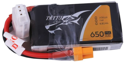 Tattu 650mAh 7.4V 75C 2S1P LiPo Batarya