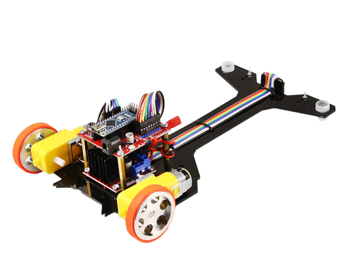 Temel Seviye Çizgi İzleyen Robot Kiti - 8 Sensörlü (Demonte Montajsız)
