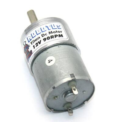 Titan 12V 90 Rpm Redüktörlü Dc Motor