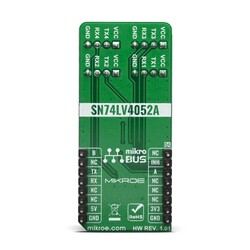 UART MUX Click - SN74LV4052A UART Çoklayıcı Geliştirme Kartı - Thumbnail