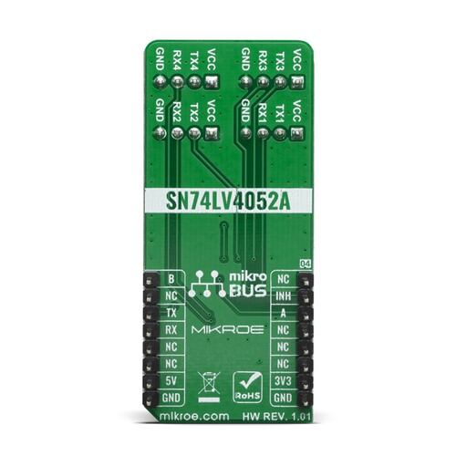 UART MUX Click - SN74LV4052A UART Çoklayıcı Geliştirme Kartı