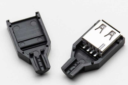 USB A Tipi Kılıflı Soket (Dişi) - Thumbnail