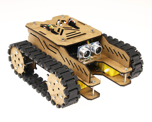 Woodie Ahşap Tank Robotu Seti - Demonte