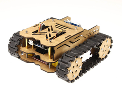Woodie Ahşap Tank Robotu Seti - Demonte - Thumbnail