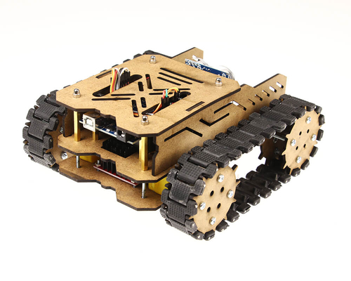 Woodie Ahşap Tank Robotu Seti - Demonte