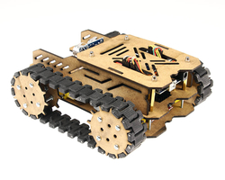 Woodie Ahşap Tank Robotu Seti - Demonte - Thumbnail
