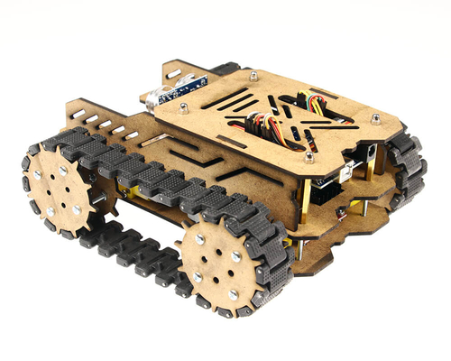 Woodie Ahşap Tank Robotu Seti - Demonte