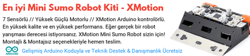 XMotion Mini Sumo Robot Full Yarışma Kiti(Montajlı)